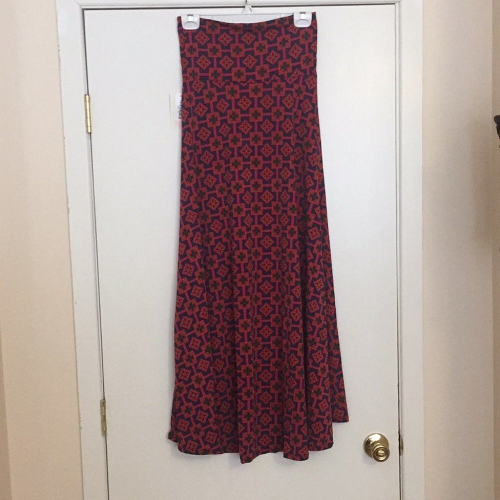 XS LuLaRoe Maxi‎ Skirt D02 539